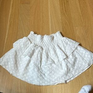 Katie J white pleated skirt